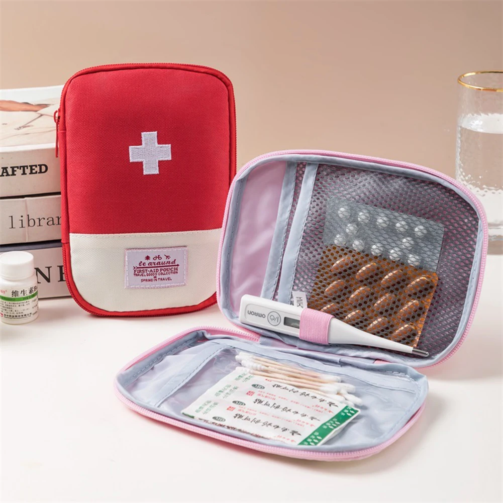 Portable Medicine Bag Empty Small First Aid Kit Survival Medical Emergency Medicine Pill Storage Bag Outdoor Camping Equipment - Image 2