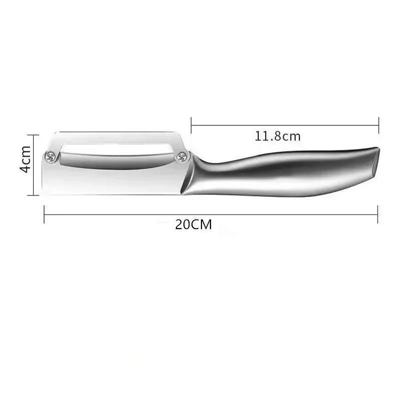 1PC Stainless Steel Flat Edge Peeler Potato Peeler Slicer Knife Watermelon/Melon Grater Kitchen Multi-Purpose Tool - الصورة 6