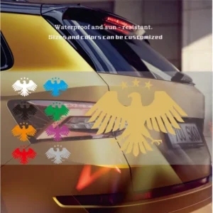 Syrian National New Emblem Vinyl Decal — Waterproof Auto Decor Sticker for Truck Bumpers and Rear Windows