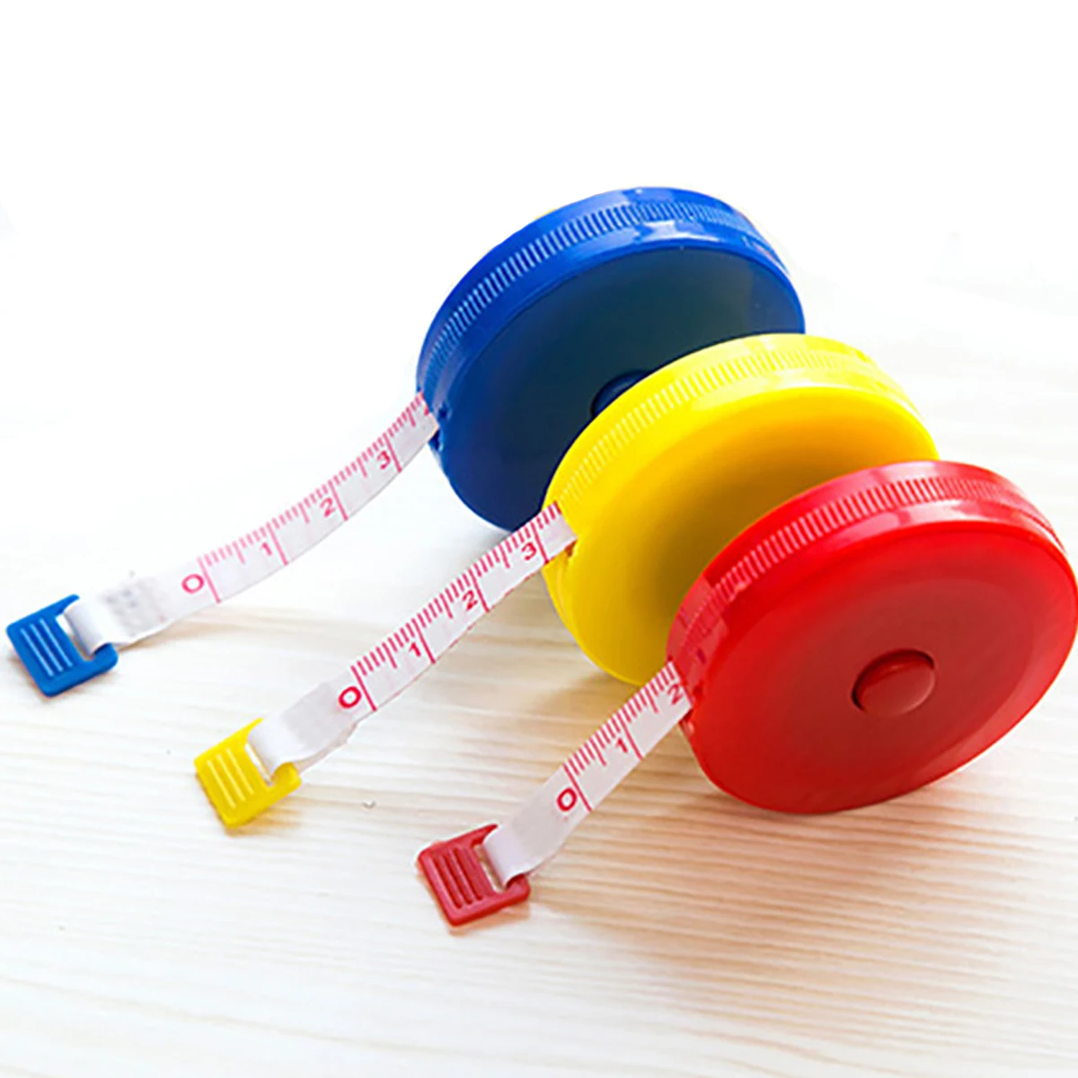 1Pc Automatic Retractable Tailor Measuring Tape Double-Sided Scale One Side 60inch the Other Side 150cm Household Body Measurement Height Measuring Tape - الصورة 4