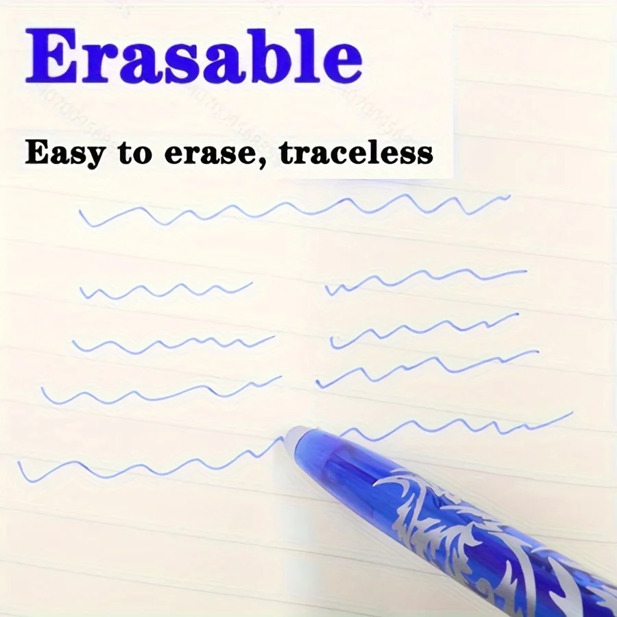 Multi-color Erasable Gel Pen Student Writing Creative Drawing Tools Office School Supply Stationery Hot Erasable Pen Stationery - Image 5
