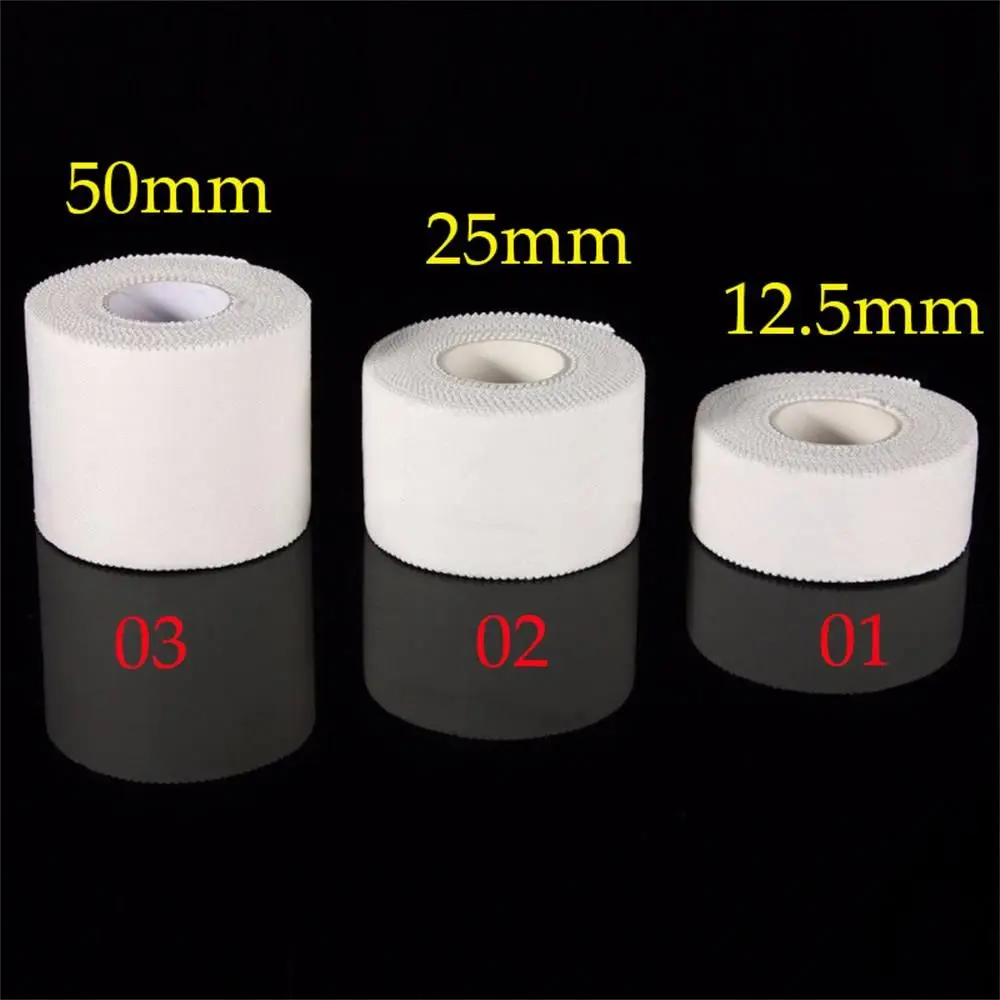 1PC Medical Waterproof Cotton White Premium Adhesive Tape Sport Binding Physio Muscle Elastic Bandage Strain Injury Care Support - الصورة 3