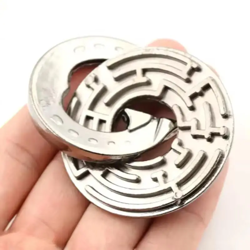 Maze Lock Brain Teaser Puzzles Magic Mind Challenge Unlock Interlocking Games IQ Smart Logic Test Toys Kids Educational Gifts - الصورة 3