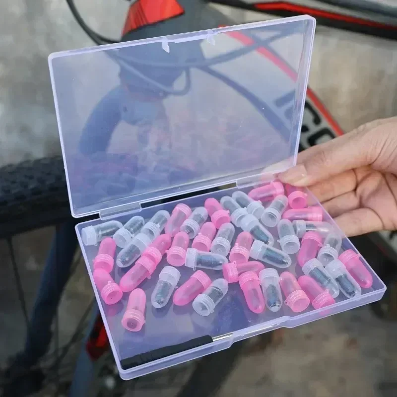 21-41pcs Tire Repair Nail Kit Car Vacuum Tyre Rubber Screw Plugs Puncture Patch Auto Motorcycle E-Bike Wheels Emergency Tool - الصورة 6