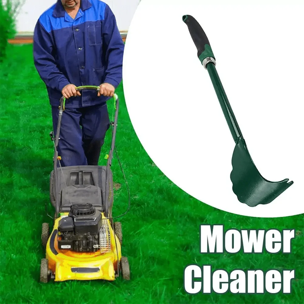 1pc Ergonomic Durable Metal Lawn Mower Deck Scraper Tool, Long Handle, Effective Undercarriage Cleaner for Maintenance - الصورة 2