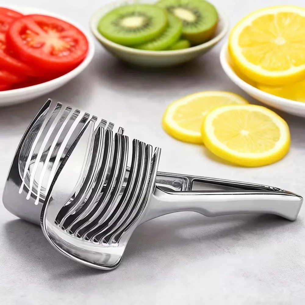 Alloy Handheld Slicer for Fruits Tomato Potato Onion Lemon Vegetable Cutter Kitchen Tools Kitchen Gadgets and Accessories 1PC - الصورة 2