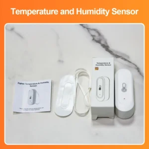 IP65 Tuya Zigbee/WiFi Waterproof Temperature Humidity Sensors Smart Home Outdoor/ Indoor Sensor Support Alexa Googe Assistant