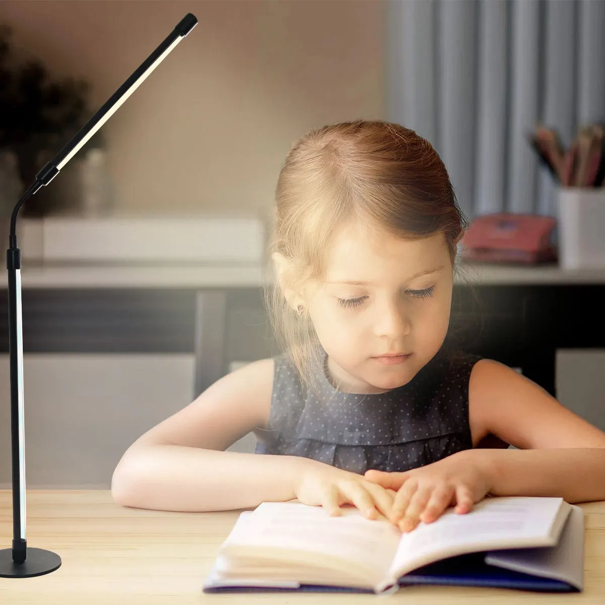 Smart Rgb Color-Changing Led Desk Lamp, Multifunctional Color-Adjustable Desk Lamp, Flexible Gooseneck That Can Rotate 360 Degrees, with Music Synchronization, App Control, DIY Mode, Suitable for Living Room, Bedroom, Game Room - الصورة 6