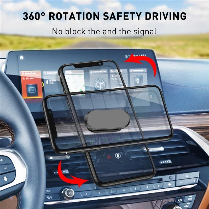 Magnetic Dashboard Holder Car Phone Magnet Stand For iPhone 12 11 Samsung Xiaomi Zinc Alloy Magnet GPS Car Mobile phone Mount - الصورة 2