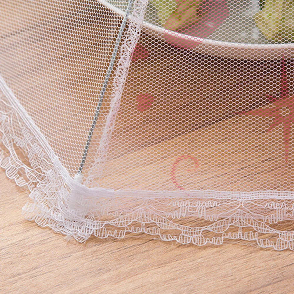 Food Cover Folding Anti-fly Dustproof Mesh Food Protective Cover Dining Table Tent kitchen accessories/kitchen gadgets 75x30cm - الصورة 5