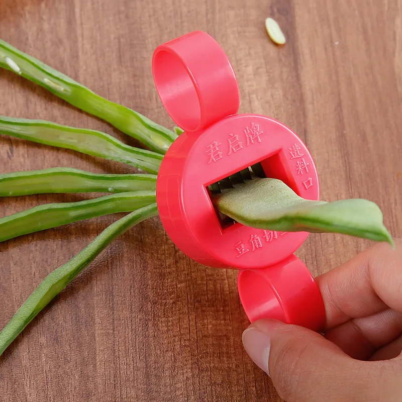 Bean horn cutters household manual multifunctional cutters green beans Dutch bean cutters kitchen gadgets vegetable slicer - الصورة 2