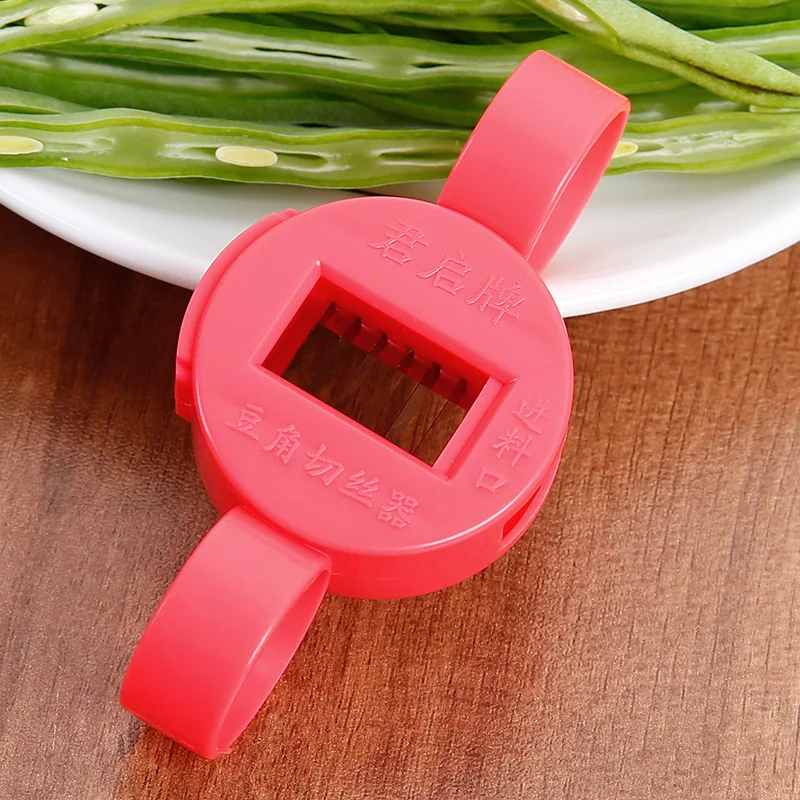 Bean horn cutters household manual multifunctional cutters green beans Dutch bean cutters kitchen gadgets vegetable slicer - الصورة 3