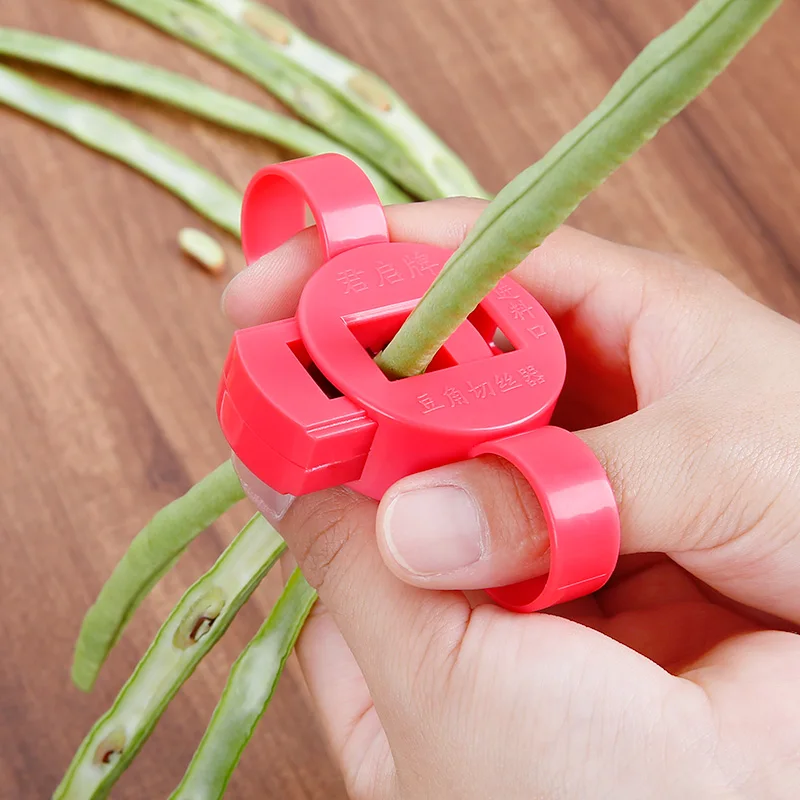 Bean horn cutters household manual multifunctional cutters green beans Dutch bean cutters kitchen gadgets vegetable slicer - الصورة 4