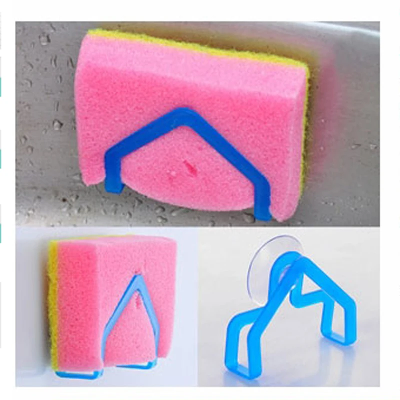 Fine kitchen Dishcloth hanger sponge microfiber cloth storage holder scouring pad commodity shelf - الصورة 2