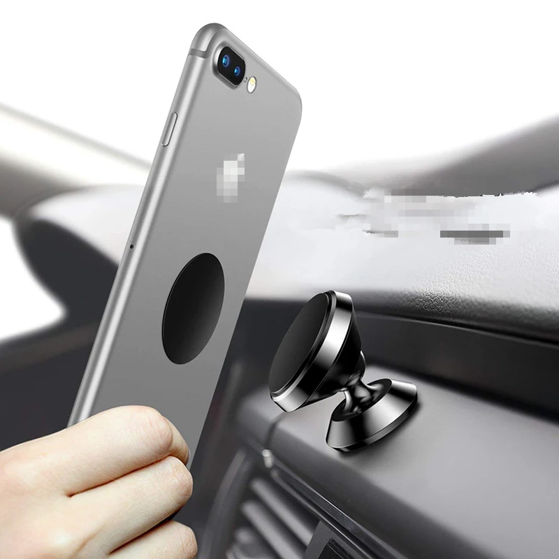 Metal Plate Magnet Mobile Stand Universal Replacement Metal Plate Kit With Adhesive For iphone x Magnetic Car Mount Phone Holder - الصورة 4