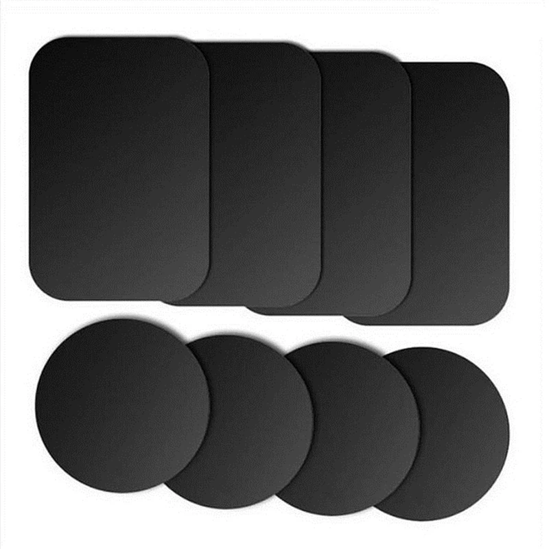 Metal Plate Magnet Mobile Stand Universal Replacement Metal Plate Kit With Adhesive For iphone x Magnetic Car Mount Phone Holder - الصورة 2
