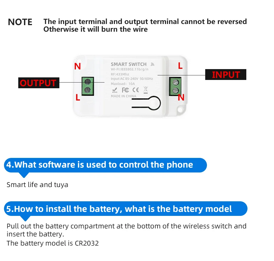 AXUS WiFi Push Button Switch Tuya Wall Smart RF 433Mhz Light Switch Wireless Remote Controller Relay Module Google Home Alexa - Image 4