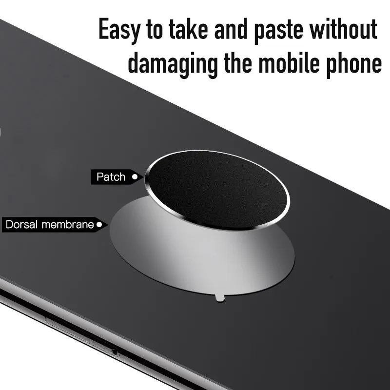 Not Magnetic Metal Plate For Car Phone Holder Universal Iron Sheet Disk Sticker Mount Mobile Phone Magnet Stand For Smart Phone