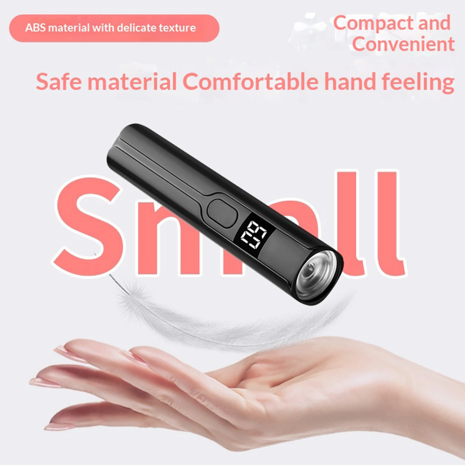 Rechargeable Mini UV LED Nail Lamp with Smart Display Portable Fast-Drying Nail Dryer Stand for Manicure Removable Desk UV Light - Image 5