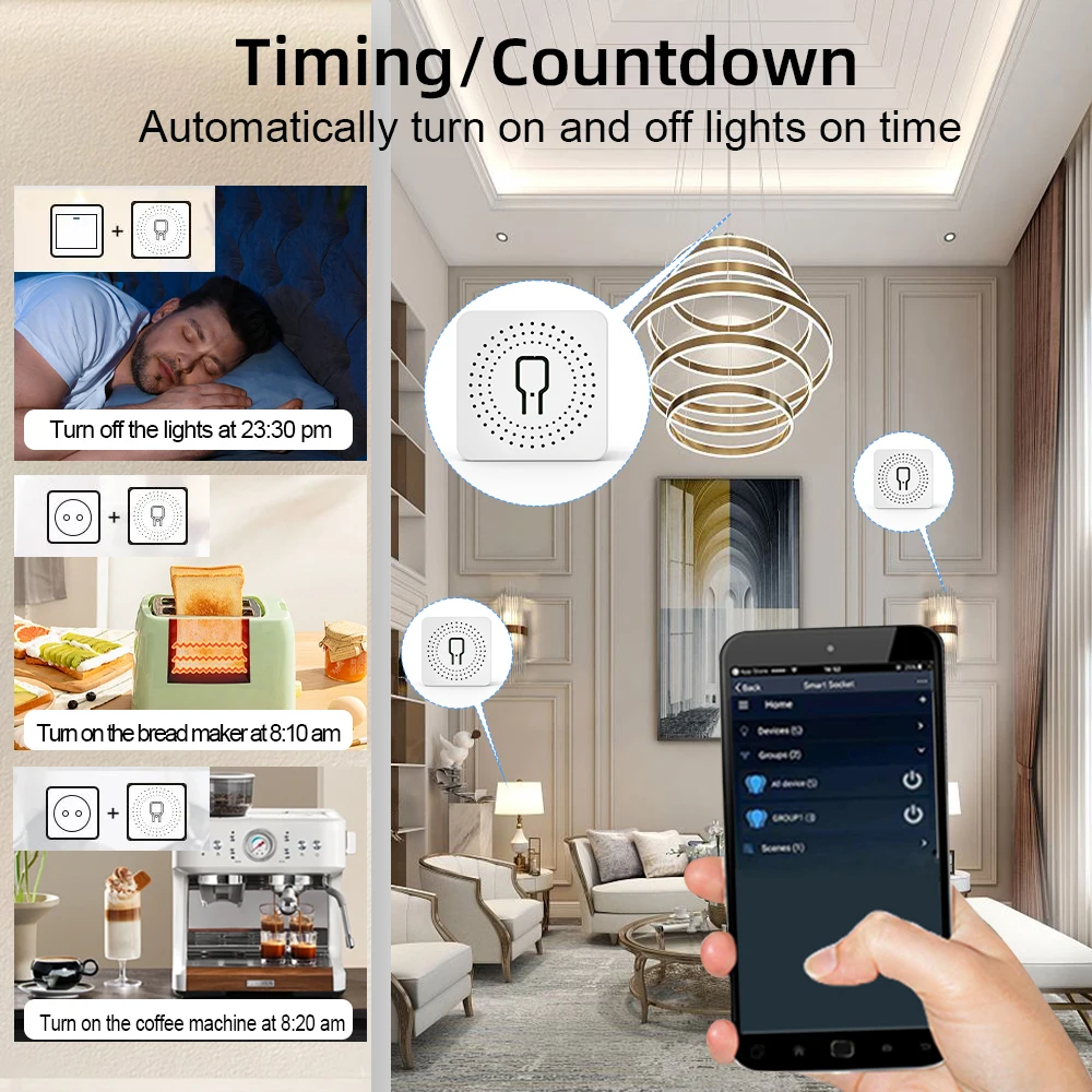2 Way Tuya smart swtich 2Gang Smart Light Breaker Compatible with Smart Life Alexa Google Home voice control - Image 5