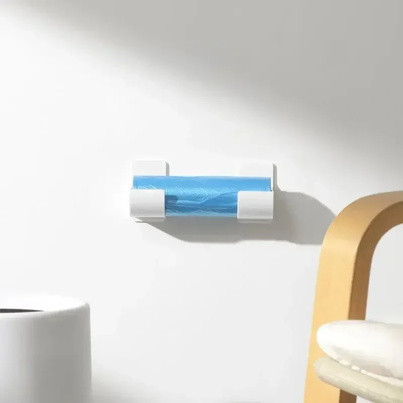 Wall Mounted Trash Bags Holder Garbage Bag Storage Box Organizer Plastic Bag Film Container Dispenser For Kitchen Shelf - Image 4