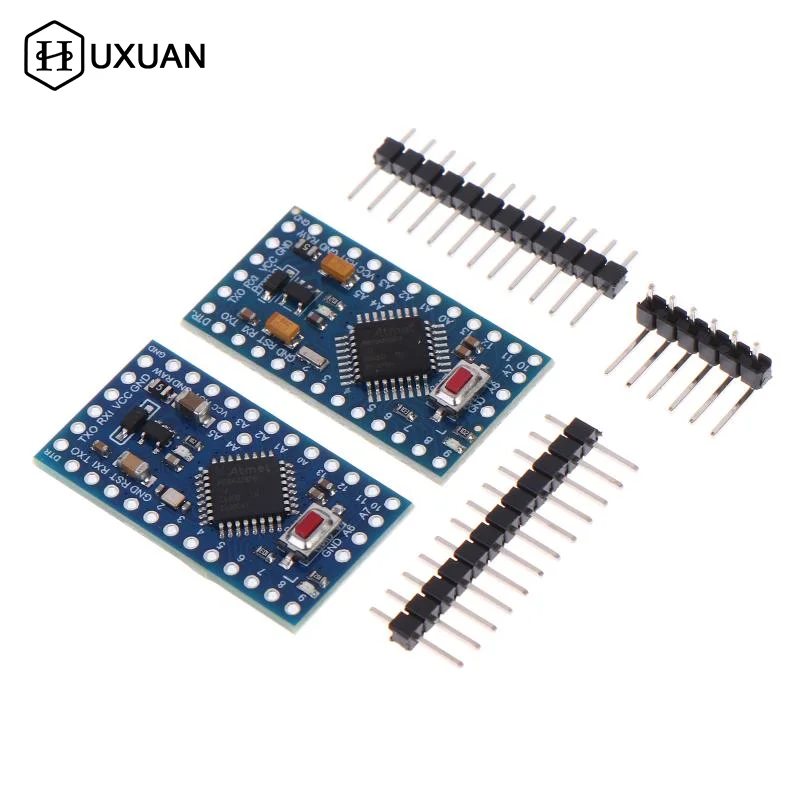 Pro Mini Atmega328P Development Board 3.3V 5V Dual Voltage Selectable Compact for Smart Home Controller Kit