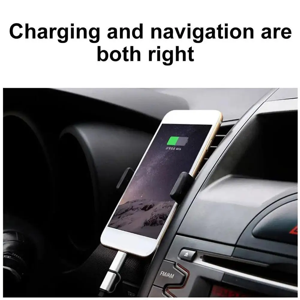 Car Phone Holder Stand For Mobile Phone Air Vent Phone Stand For Telephone Car Holder Stand Car Internal Storage Accessorie U5L7 - الصورة 4