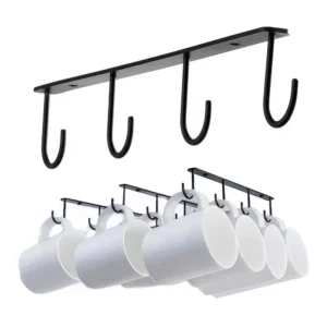 Durable under Cabinet Cup Holder Kitchen Utensil Organizer under Cabinet Water Cup Holder with Multi for Mugs for Displaying