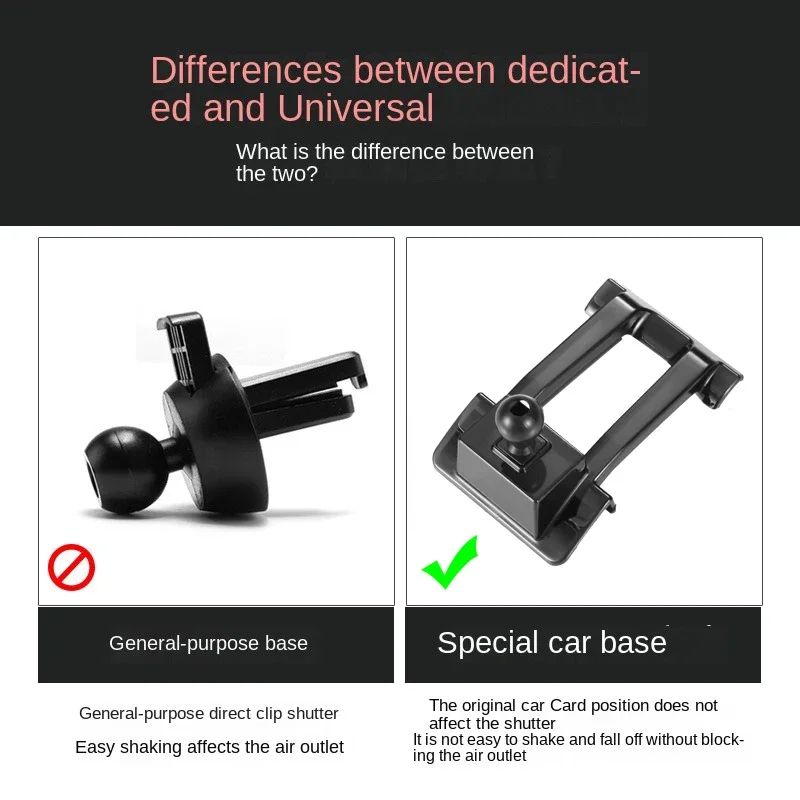 Car Phone Holder Stand Base Mount Bracket Auto Accessories for Chery Tiggo 7 8 pro 5X GX QQ ARRIZO 5 2017-2024 - الصورة 3