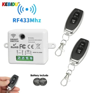 RF 433MHz Wireless Remote Control Switch Smart Home AC220V 110V 10A Mini Controller Relay ON/OFF Transmitter Wall Light Switches