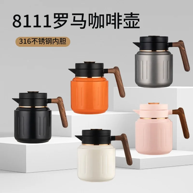 1000ML High-End Smart Coffee Pot for Home Use Large Capacity with Filter Steeping Tea Pot 316 Stainless Steel Insulated Kettle - Image 5