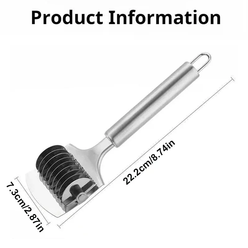 1Pcs Stainless Steel Manual Spaghett Cutter Pasta Machine Dough Noodles Maker Ginger Garlic Roll Crusher Kitchen Cooking Gadgets - الصورة 5