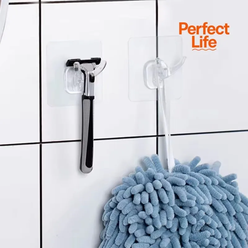 Adhesive Razor Hook Shaving Shaver Shelf Storage Holder for Bathroom Kitchen Organizer