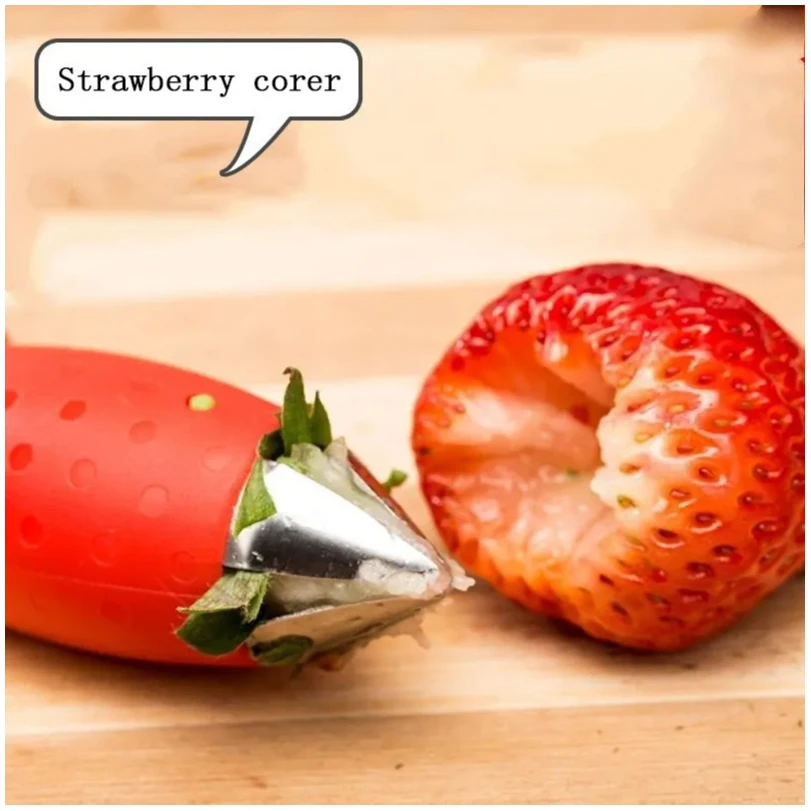 1pc Strawberry Stem Remover Tomato Stem Remover Pineapple Hole Seed Remover Vegetable Cutter Kitchen Gadget - الصورة 2