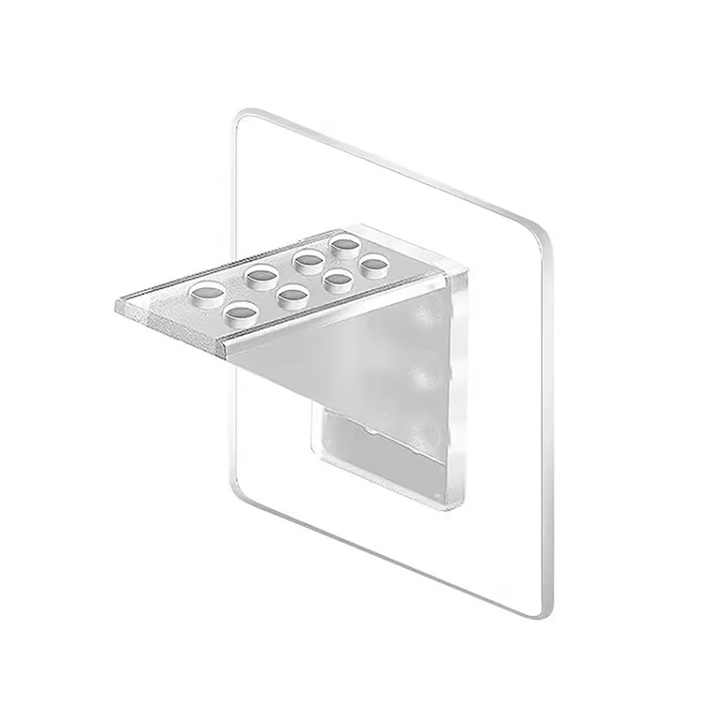 Wall Hanger Sticker Bracket Holder Adhesive Shelf Support Pegs For Kitchen Bedroom Closet Cabinet Shelf Support Clips 4pcs - الصورة 5