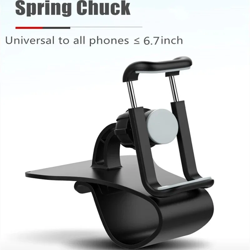 Car Dash Board Mobile Phone Holder Clip Mount Cell Phone Stand In Car GPS Support Bracket for IPhone Samsung Portable Car Holder - الصورة 6