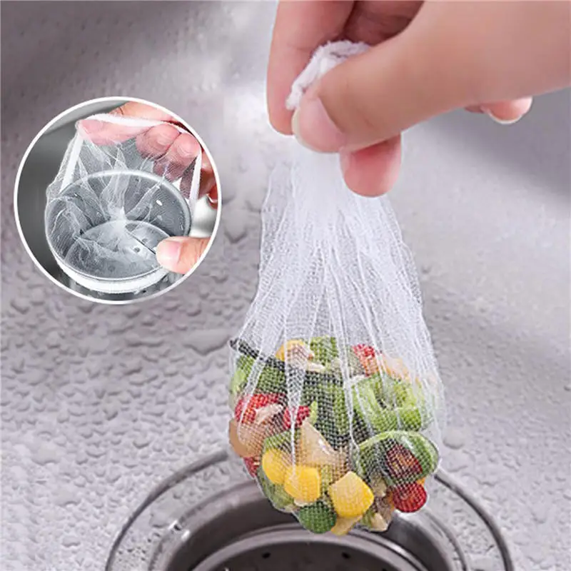 Stainless Steel Sink Filter Corner Rack Drain Waste Mesh Shelf Home Kitchen Garbage Net Holder - الصورة 6