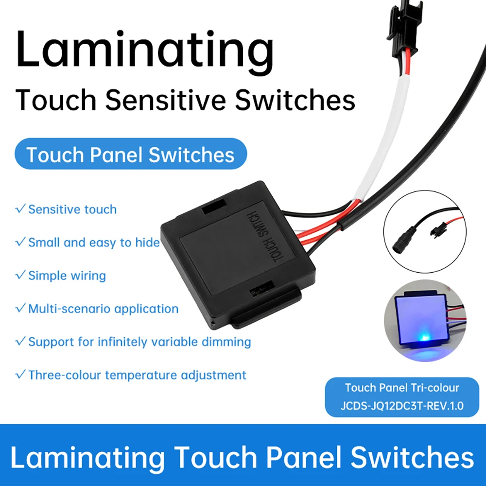 DC5-12V 36W 3A Switch Bathroom Mirror Switch Touch Sensor For Led Light Mirror Headlight For Smart Home Bathroom Light Switch - الصورة 4
