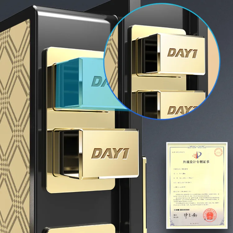 Safe Home Small Fingerprint Safe Office Smart Mini Hidden File Safe Deposit Box Password - الصورة 2
