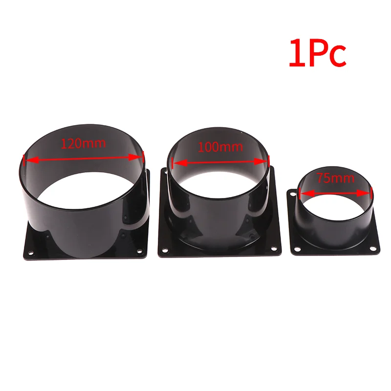 1Pc 75/100/120MM ABS Wall Flange Connector For Ventilation Pipe Air Ducting Connection For Smart Home Accessories Drop Ship‘ - الصورة 2