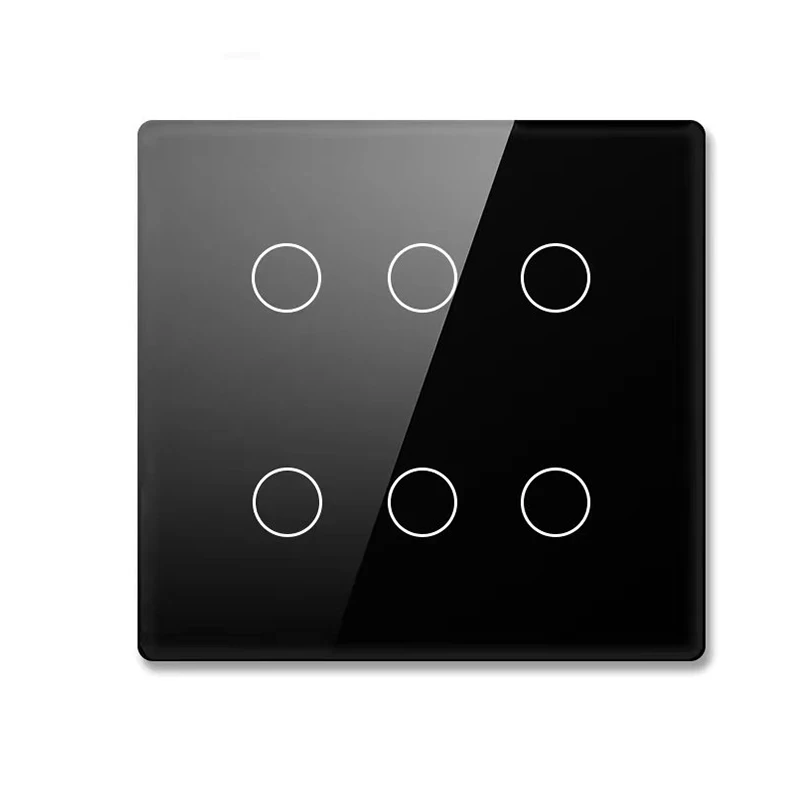 TS Brazil Standard 124 Smart Touch Switch Supports Alexa Wall Mounted 4Gang/6Gang/8Gang Insteon Smart Switch for Home Automation - الصورة 3
