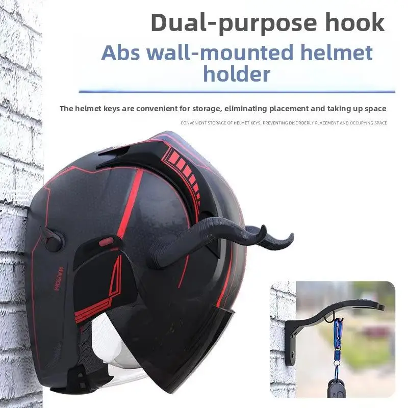 1/2/3/4Pcs Motorcycle Helmet Hook Racks Hook Hanger Home Luggage Jacket Holders Kitchen Cabinet Shelf Wall Mount Hooks - Image 2