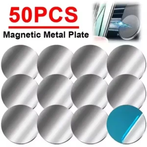 50/1PCS Metal Plate for Magnetic Car Phone Holder Self-adhesive Iron Sheet Sticker Magnet Mobile Phone Stand Mount For iPhone