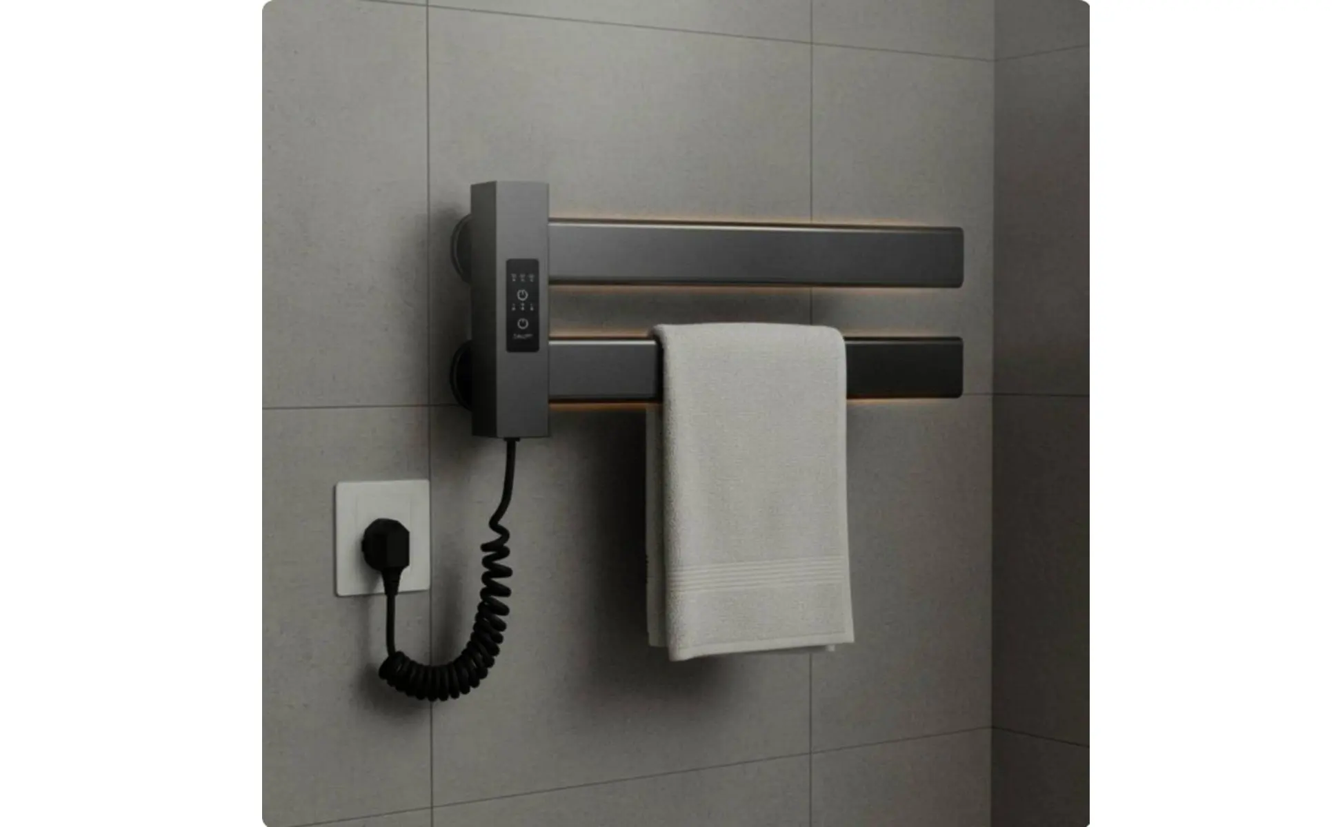 Smart Towel Heating Rack Quick Drying Electric Towel Warmer Bathroom Heater Timer Function Home Appliance IPX5 Waterproof