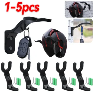 1-5PCS Motorcycle Helmet Hook Racks Multipurpose Hook Hanger Home Luggage Jacket Holders Kitchen Cabinet Shelf Wall Mount Hooks