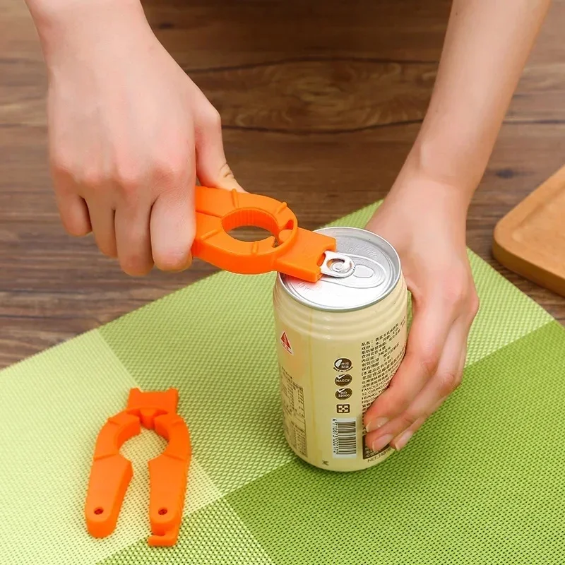 Plastic Can Opener Multifunctional Manual Non-slip Canned Drink Kitchen Gadgets Wine Beer Soda Cap Bottle Opener - الصورة 5