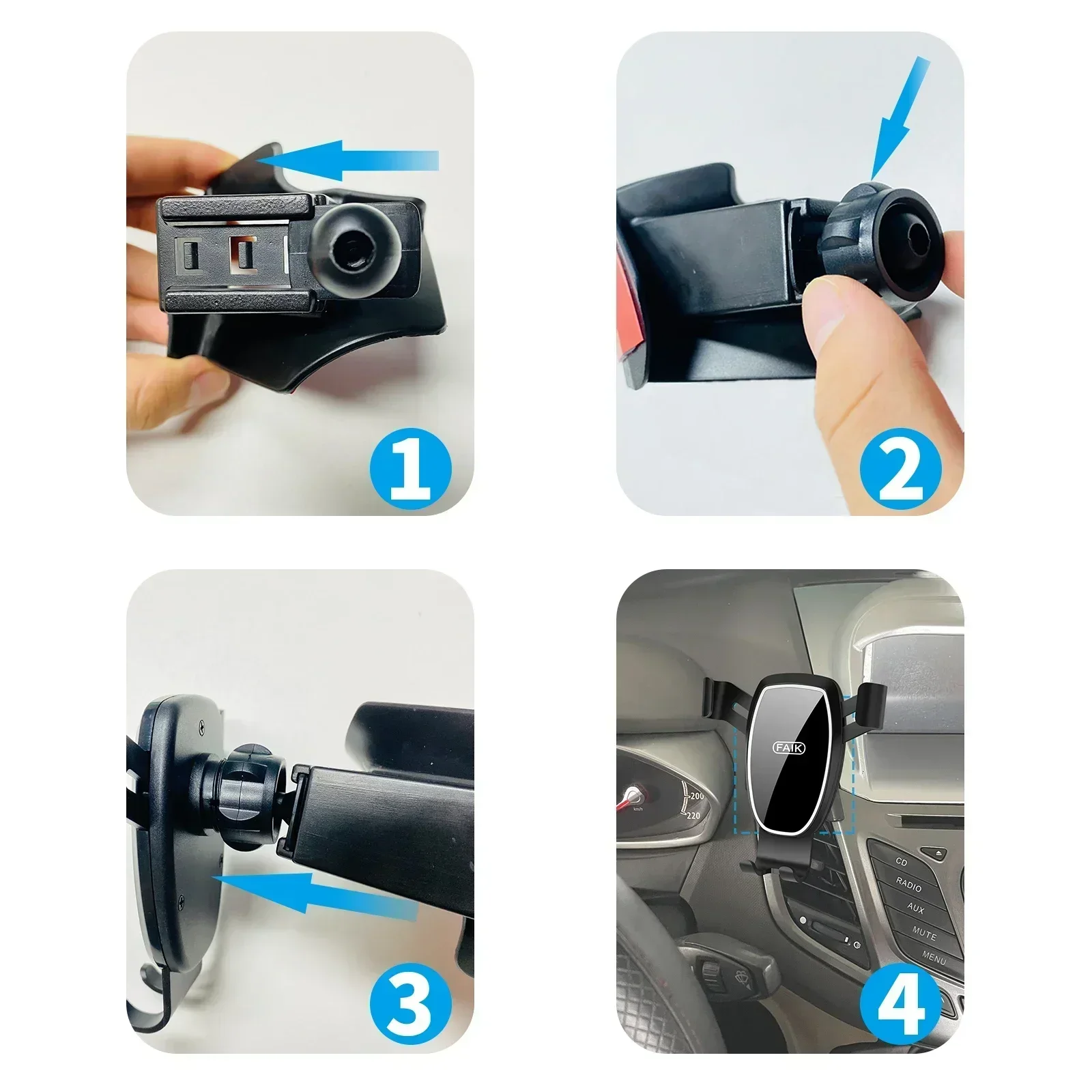 Car Mobile Phone Holder for Nissan Armrest Versa Sunny N17 2011 2012 2013 GPS Bracket Navigation Accessories Stand Auto - الصورة 4