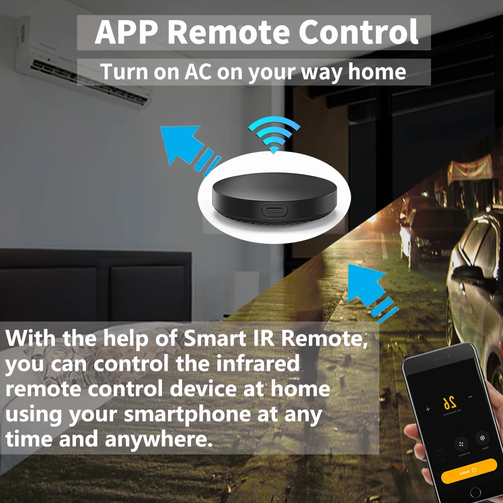 Tuya WiFi IR RF Remote Control 315MHz 433MHz APP Remote Control For All Air Conditioner TV LG SmartLife Work with Yandex Alexa - الصورة 2