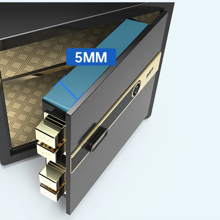 Safe Home Small Fingerprint Safe Office Smart Mini Hidden File Safe Deposit Box Password - الصورة 3