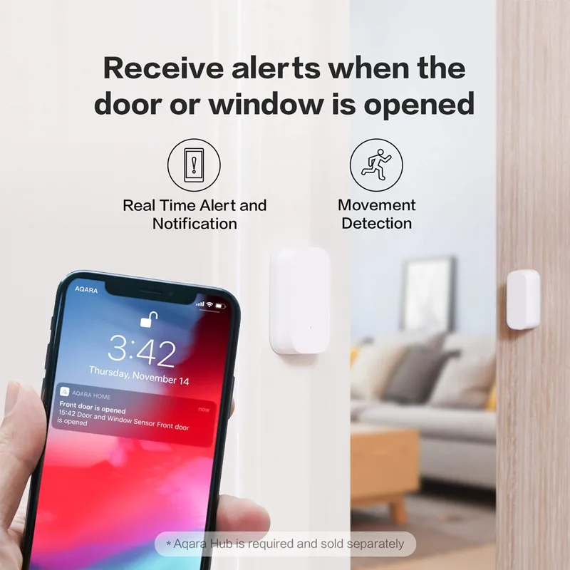 Original Aqara Door Window Sensor ZigBee Wireless Connection Smart Door Sensor Works With Mi Home HomeKit For Xiaomi Android iOS - Image 6
